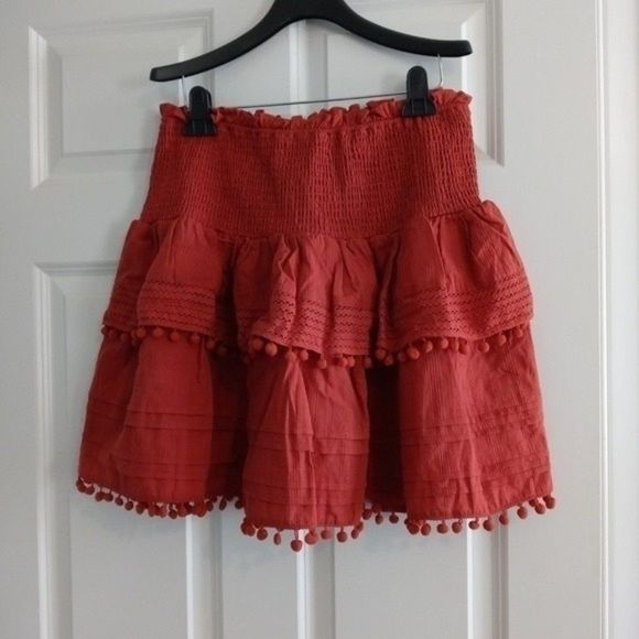 NWT House of Harlow 1960 Boho Skirt Set Burnt Orange - Picture 13 of 14